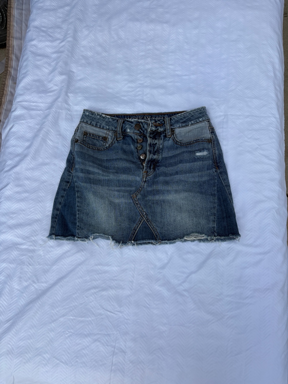 American Eagle Outfitters Dark Blue Denim Mini Skirt